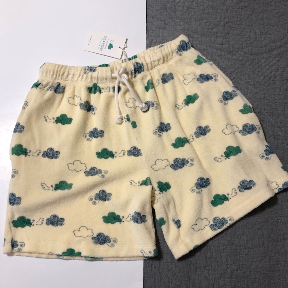FIN & VINCE Terry Cloud Print Shorts • 12/14 Unisex